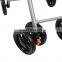Lightweight aluminum portable folding shopping cart rollator walker with 6 wheels