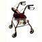 rollator walker folding Aluminum Rollator with Footrest and Armrest for elderly people