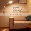 modern  dimmable  floor lamp with remote control flexible eye protection reading lamp with big lighting panel