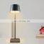 Table lamp manufacturer new design custom creative black square metal luxury hotel living room led dinner table lamp