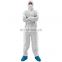 Isolation chemical Protection Disposable Jumpsuit Hazmat Hooded Coverall