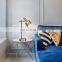 Ins Style Simple Modern Nordic Luxury Study Reading Decorative Metal LED Table Lamp