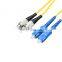 3meters SC FC Duplex Single mode  G652D Fiber Optic Patch cord kabel serat patch fc/upc - sc/upc sm dx patch cord