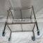 Clinic 201 Stainless Steel 2 Shelf Instrument Trolley for Hospital Use