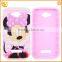 hot selling cute silicon soft cover case for alcatel one touch pop c7
