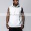 Wholesale customized gym tank tops breathable sweat absorption hooded pullover vest