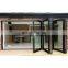 Aluminium frame double glazed tempered glass exterior folding accordion doors