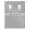 Commercial fireproof one hour two hours double leaf fire rated steel door for hospital seals