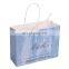 Luxury Custom Logo Printed Dark Grey Paper Shopping Bags With Ribbon Bow