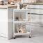 3-tier kitchen bathroom rolling cart trolley hand food carts truck trolley Storage organizer wheel plastic utility Craft cart