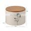 Elegant Ceramic 5pcs Bathroom Set Bamboo Bathroom Accessories Sets