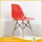 new cheap plastic chair with solid wood legs used home cafe restaurant chair furniture for sale