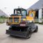 8 Ton Excavator Wheel Excavators With Big Luxury Cab Comfortable Digger Machine With Air Conditioner
