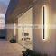 Waterproof Outdoor Led Long Strip Wall Lamp Modern Aluminum Ip65 Sconce Garden Porch 110/220V Line Wall Light Luminaire