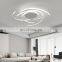 2022 Art Decoration Three Rings Ceiling Light Black White Round Ceiling Lamp for Living Room Bedroom