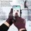 Winter Knit Gloves Touchscreen Warm Thermal Soft Lining Elastic Cuff Texting Anti-Slip 3 Size Choice for Women Men