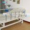 Best Sale Manual One Function Aluminum Alloy Side Rails Luxury Covered Caster Hospital Med Beds With ABS Headboard