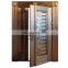 Laser cut turkish style exterior double metal stainless steel security front entry door design