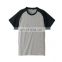 red and white custom raglan sleeve t-shirt high quality t-shirts for men