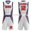 Custom Sublimation Basketball Uniform Polyester Breathable Quick Drying Basketball Suits For Men