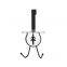 Over door hooks door hangers wood Entryway Bathroom Kitchen hang clothes hat Purse bag hooks chrome plate