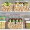 Handmade Organic Woven Hyacinth Hyacinth Braided Pantry Storage Bin Woven Natural Basket vietnam cheap wholesale
