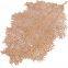Stocked Coral Anti-slip PVC Leaf Shaped Gold Placemat For Decoration