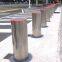 Factory Pavement Access Mall 304 Stainless Steel Metal Mechanism Barrier 6mm Thickness Protective Automatic Rising Bollards