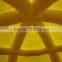 2015 New arrvail yellow gaint soccer dome inflatable outdoor tent for sale