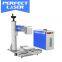 Electric Motorized Precision fiber laser marking engraver printing pet tag engraving machine