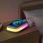 RGB Wireless Type-C Charging Bank for iPhone 15W Multifunction RGB Wireless Charging Bank with Type-C Lamp 10W 5W Output Power