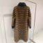 A new winter faux mink eco-friendly fur coat, a long women's stand-up collar one-piece fur coat, and a youthful look