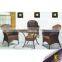 High quality competive price patio rattan dining set leisure glass table with chair