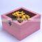 Square Shape Wooden Box Eternal life flowers gift box for sale