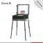 Professional aluminum MP3 makeup beauty trolley case for makeup artist