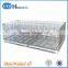 Galvanized foldable wire metal storage cage backet box