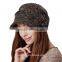 Kenmont adults hats custom high quality plush beret cap wholesale