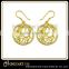 Fashionable earrings white gold jewelry gold earrings for women