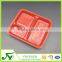 Wholesale PP red plastic fast food container with lid