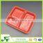 Food grade disposable plastic clamshell blister cookie container with divider