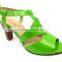 new high heel wood heel ankle strap party sandals with diamond