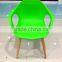 Popular Simple Style Wooden legs PP Cafe Chair/Restaurant Chair, HYH-A314