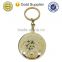 OEM simple design brass/zinc alloy medal keychain