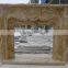 High Quality Hand Carved Beige Travertine Fireplace Mantel