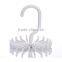 round plastic scarf hanger/hanging scarf hangers/white plastic hook