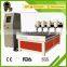 Hot sale QL- 9080 Independent 4 spindles 3d rotary carving cnc router wood price good
