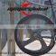 MeyerGlobal Blue Knight 700C Single Speed Fixed Gear Bike Steel frame carbon fiber wheel 4 spoke rear rim 88mm front rim