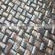 Wave colored Brown River shell mosaic tile,seamless on mesh