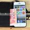 Elegant leather wallet case for iPhone 5 5S with Metal Button F-IPH5LC033