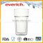 White wholesale glass cup with lids